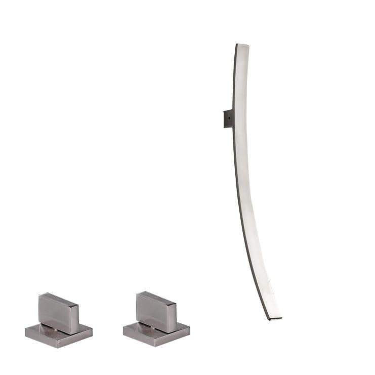 Miquel - Chrome Wall-Mounted Waterfall Bathroom Faucet