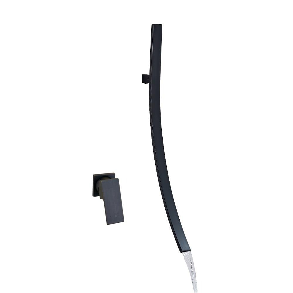 Miquel - Chrome Wall-Mounted Waterfall Bathroom Faucet