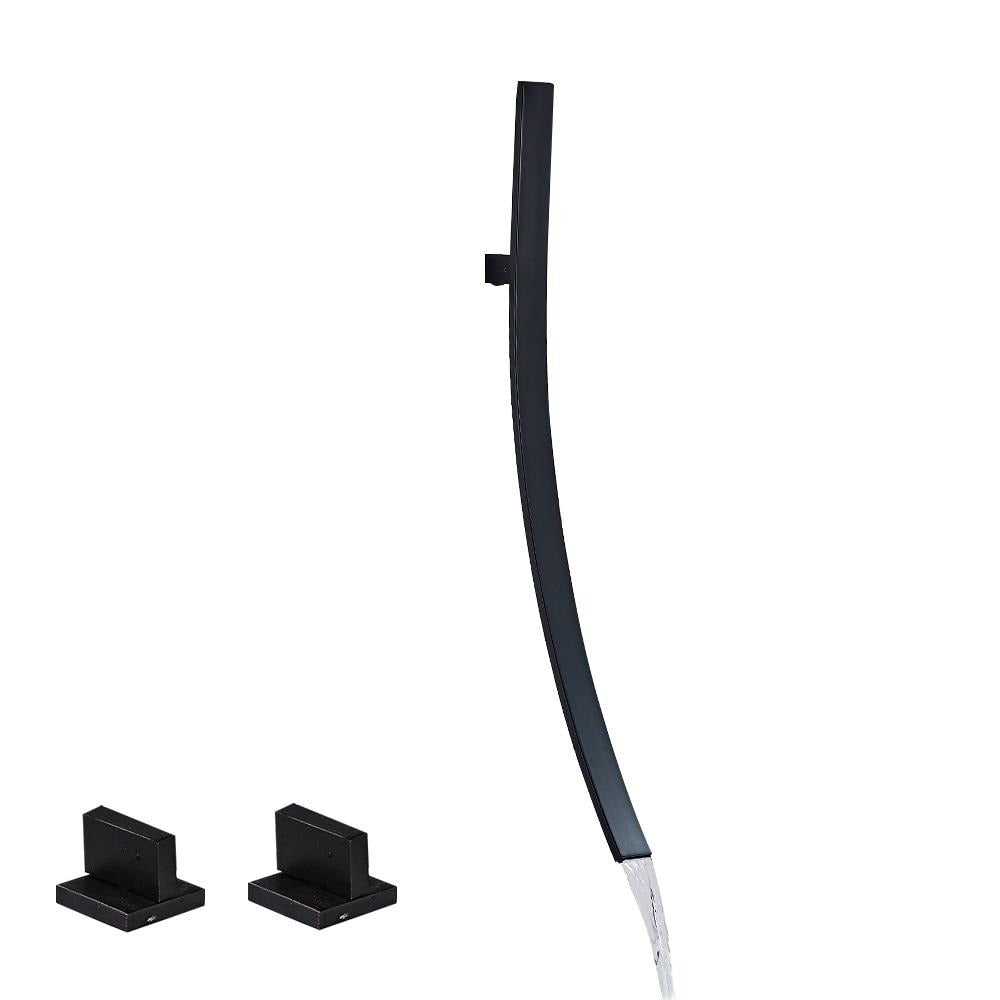 Miquel - Chrome Wall-Mounted Waterfall Bathroom Faucet