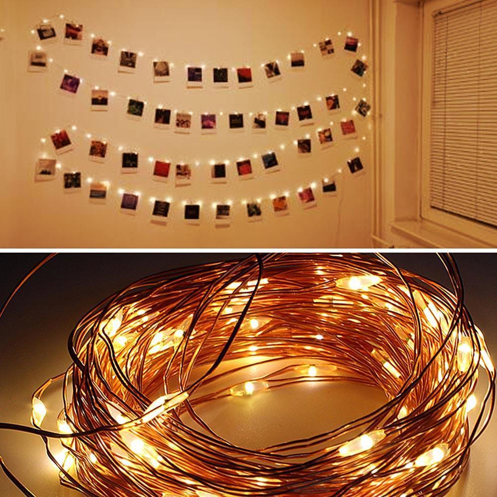 Strung - LED String Lights with Photo Clips