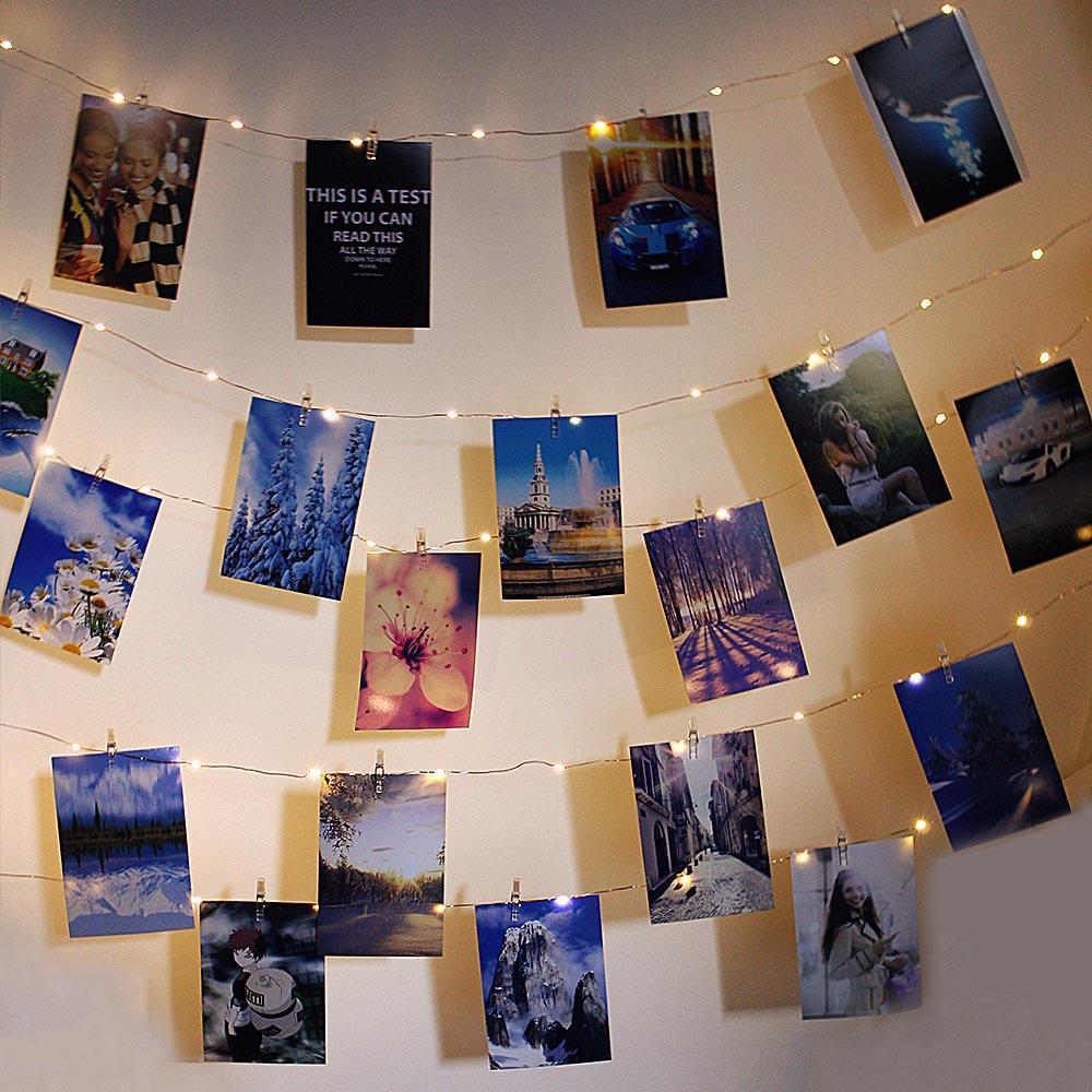 Strung - LED String Lights with Photo Clips