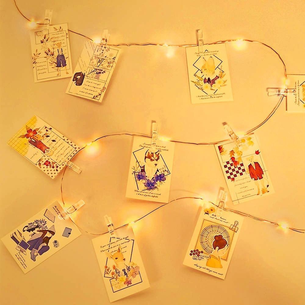 Strung - LED String Lights with Photo Clips