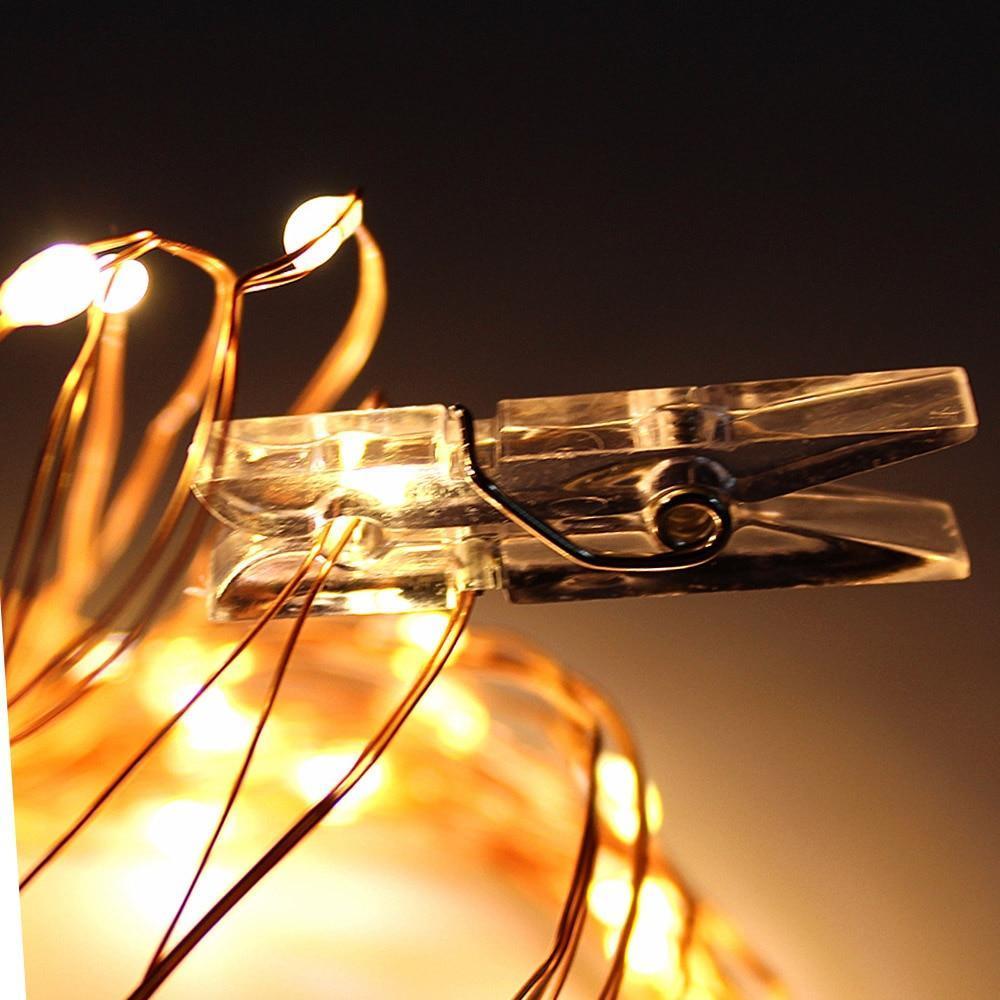 Strung - LED String Lights with Photo Clips