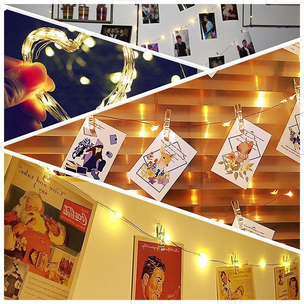 Strung - LED String Lights with Photo Clips