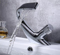 Annetta - Modern Chrome Solid-Brass Waterfall Bathroom Faucet