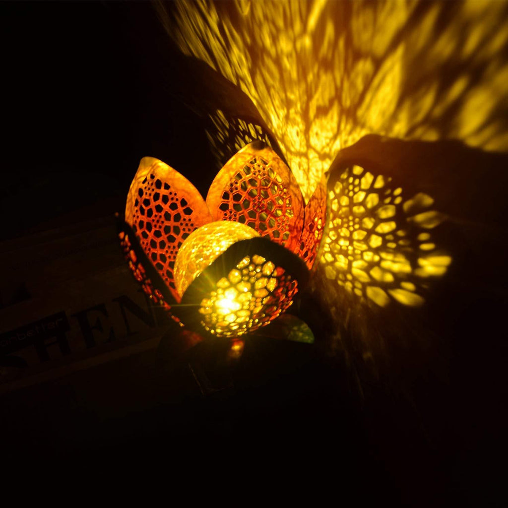 Solar-Powered Flower Garden Light