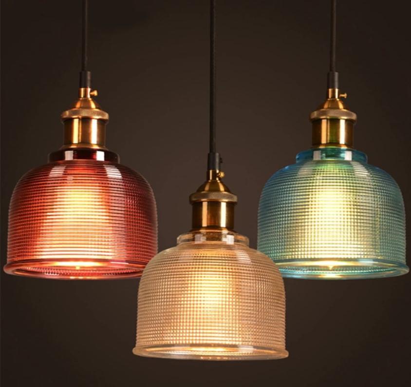 Sosie - Retro European Stained Glass Pendant Light