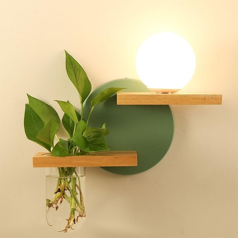Lyla - LED Lamp with Planter & Shelf