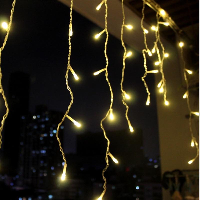 LED Outdoor Curtain String Lights
