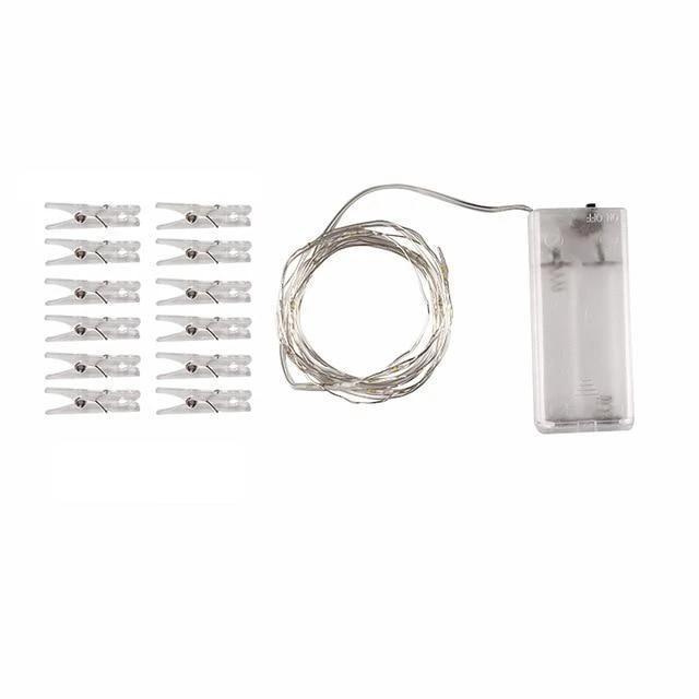 Strung - LED String Lights with Photo Clips