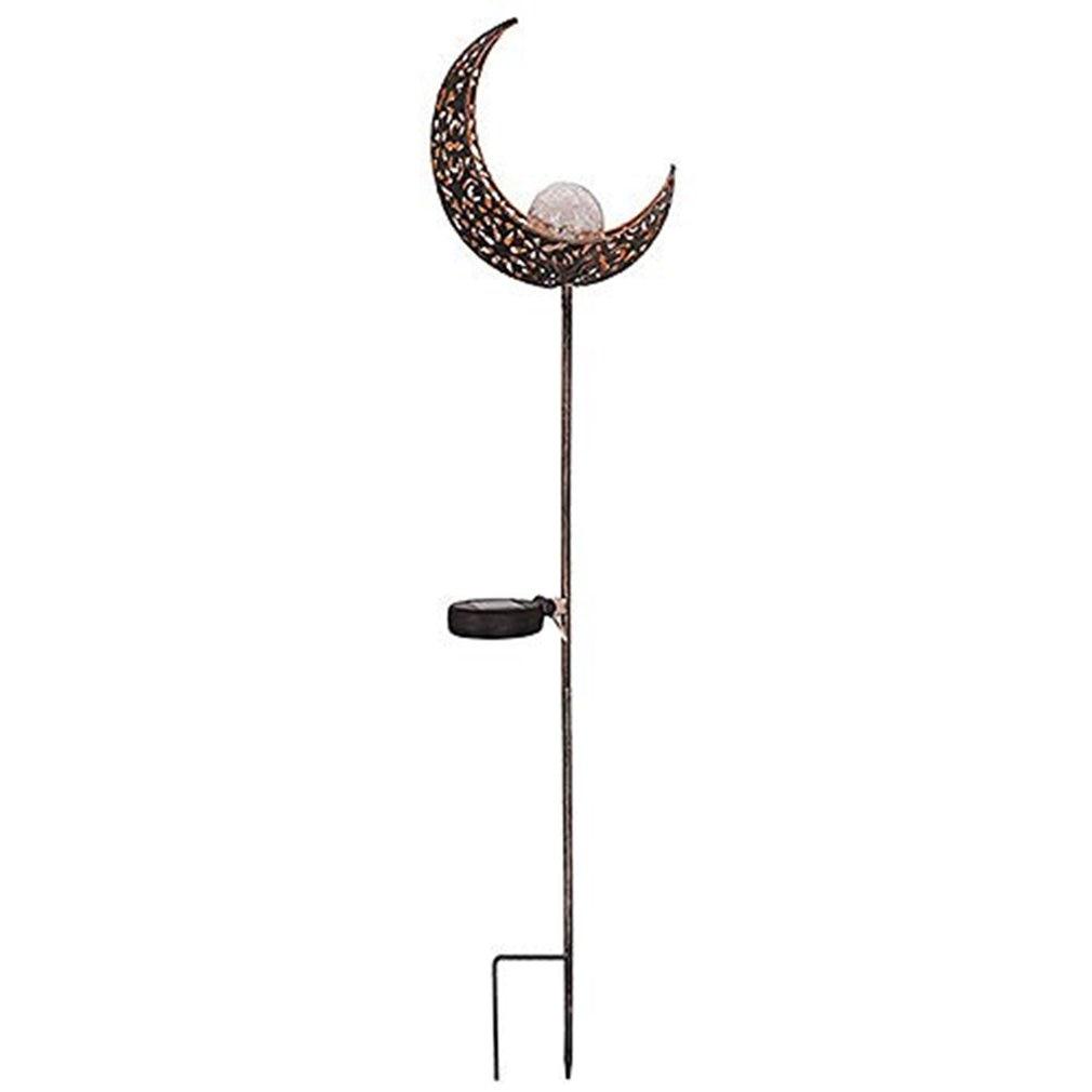 Solar Crescent Moon Garden Light