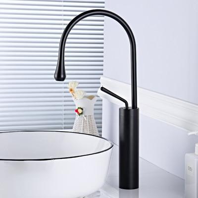 Raffeto - Brass Gooseneck Bathroom Faucet