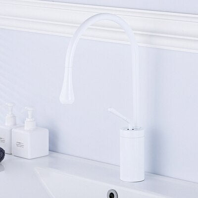 Raffeto - Brass Gooseneck Bathroom Faucet