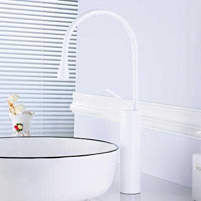 Raffeto - Brass Gooseneck Bathroom Faucet