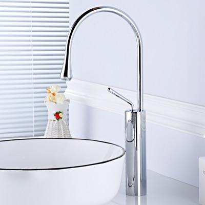Raffeto - Brass Gooseneck Bathroom Faucet