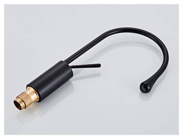 Raffeto - Brass Gooseneck Bathroom Faucet