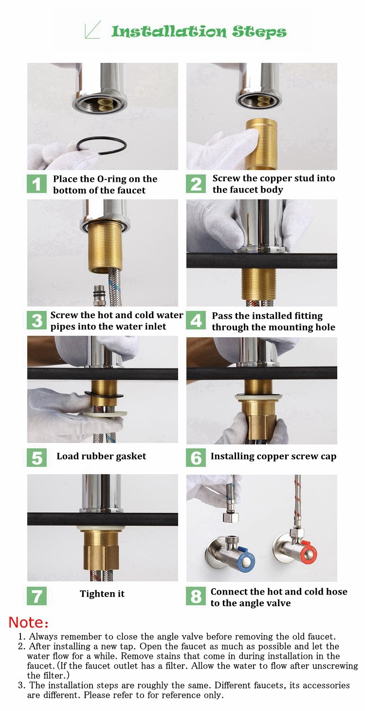 Raffeto - Brass Gooseneck Bathroom Faucet