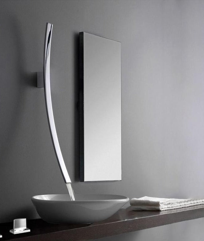 Miquel - Chrome Wall-Mounted Waterfall Bathroom Faucet