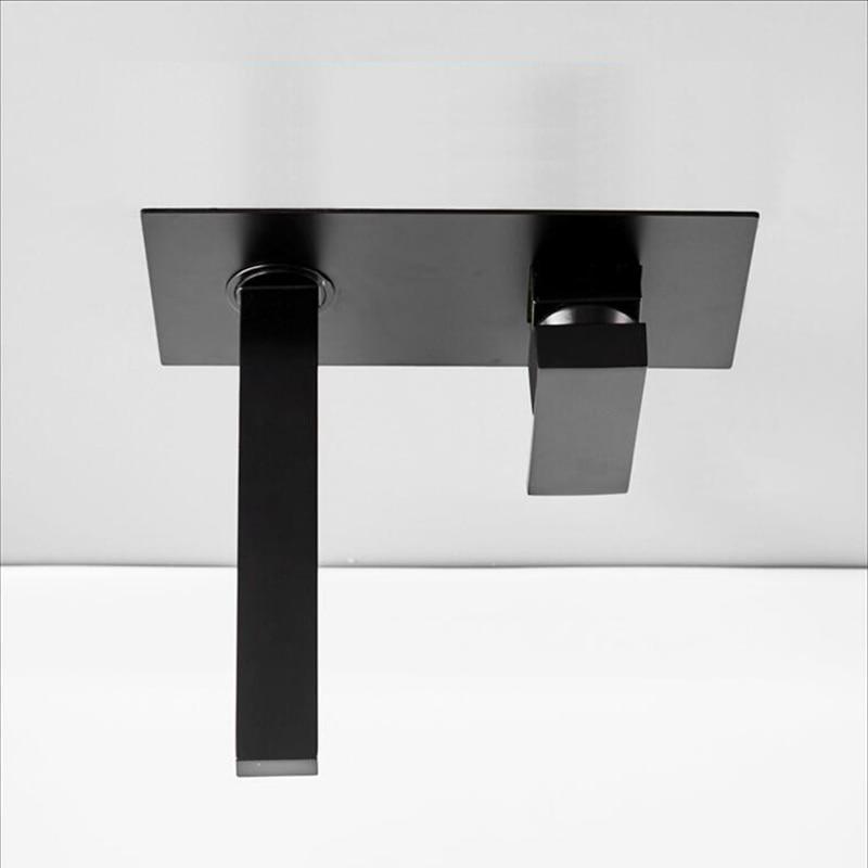 Odell - Luxurious Matte Black Wall Faucet for Bathroom