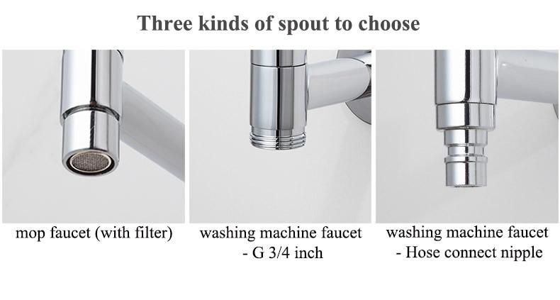 Linus - Chrome Wall-Mounted Bathroom Faucet