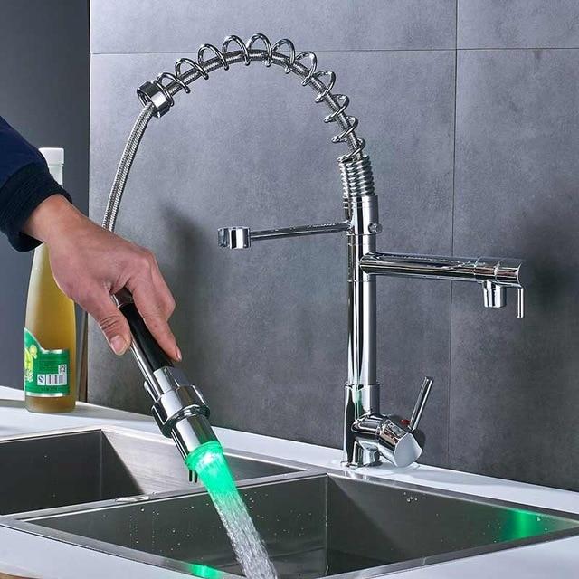 Carylon - LED Kitchen Spring-Mounted Faucet