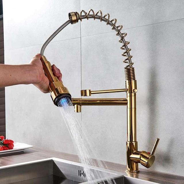 Carylon - LED Kitchen Spring-Mounted Faucet