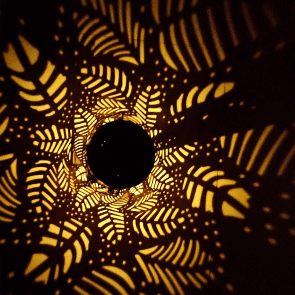 Mateo - Leaf-Pattern Shadow Lantern