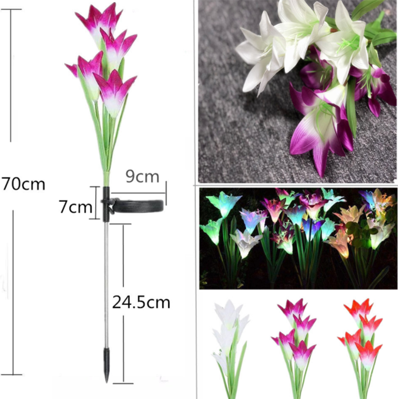 Artificial Lily LED Garden Lights