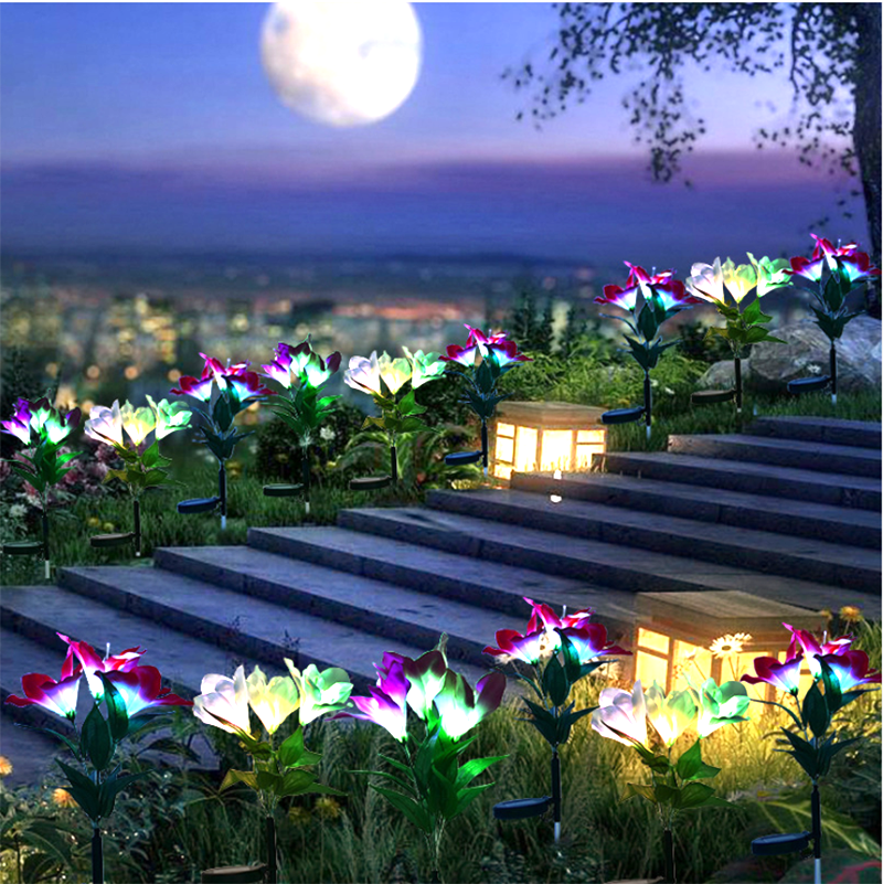 Artificial Lily LED Garden Lights