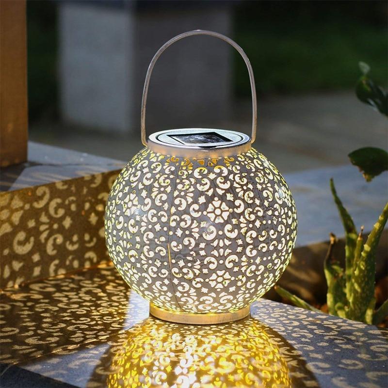 Bode - Round Solar Hanging Shadow Lantern