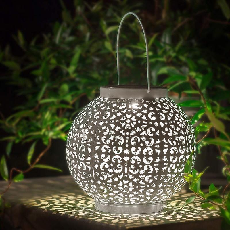 Bode - Round Solar Hanging Shadow Lantern