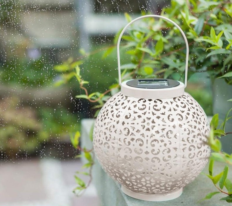 Bode - Round Solar Hanging Shadow Lantern
