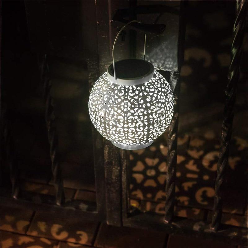 Bode - Round Solar Hanging Shadow Lantern