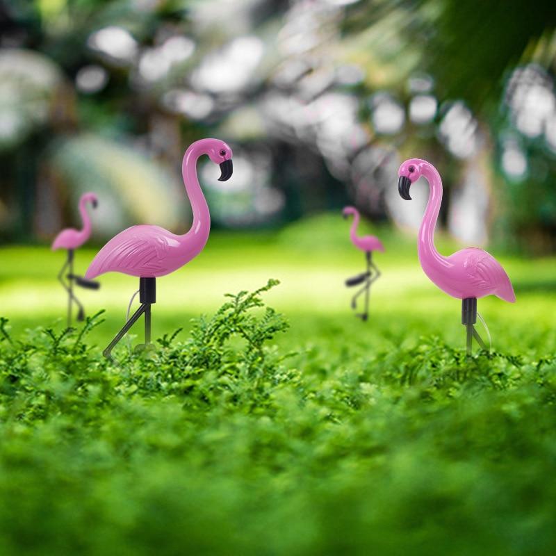 Solar Flamingo Garden Lamp