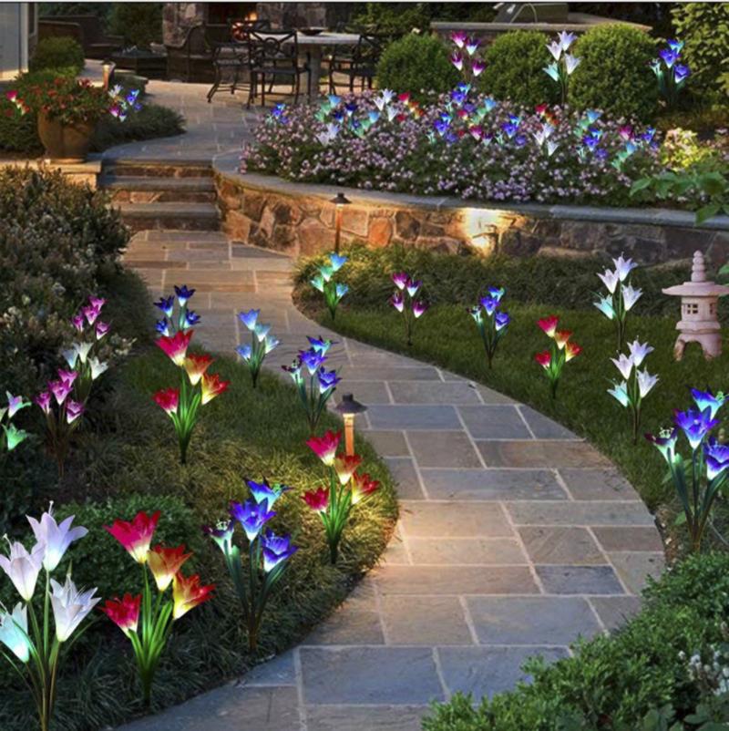 Artificial Lily LED Garden Lights