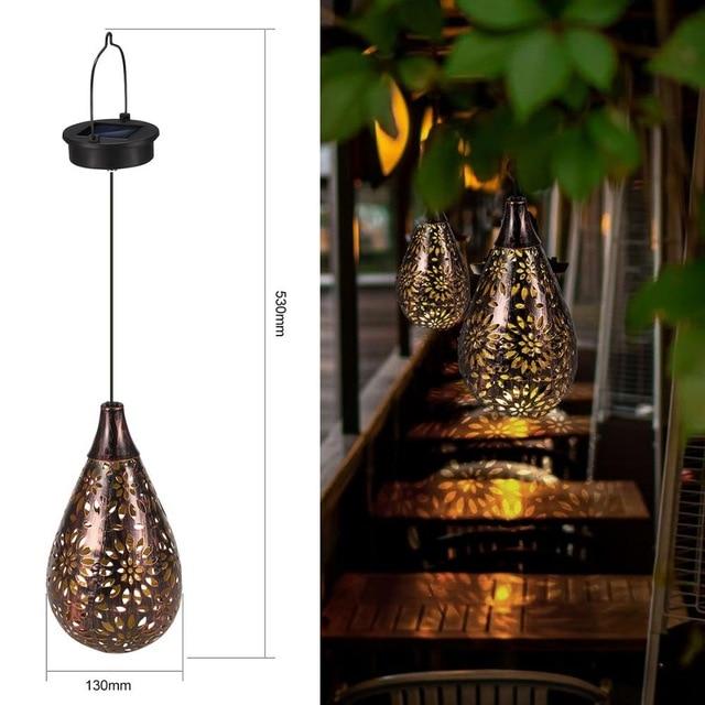 Milton - Solar Water-Drop Garden Hanging Lamp
