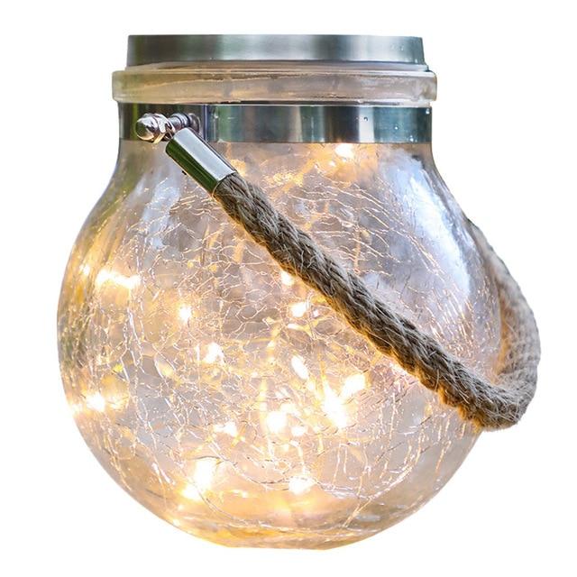 Modern Round Glass Vessel Garden Hanging Lamp