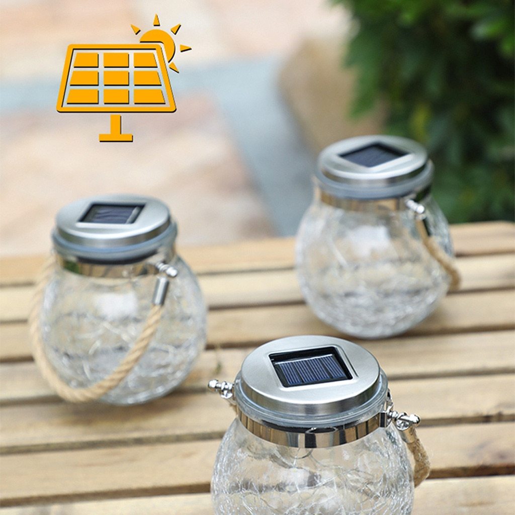 Modern Round Glass Vessel Garden Hanging Lamp
