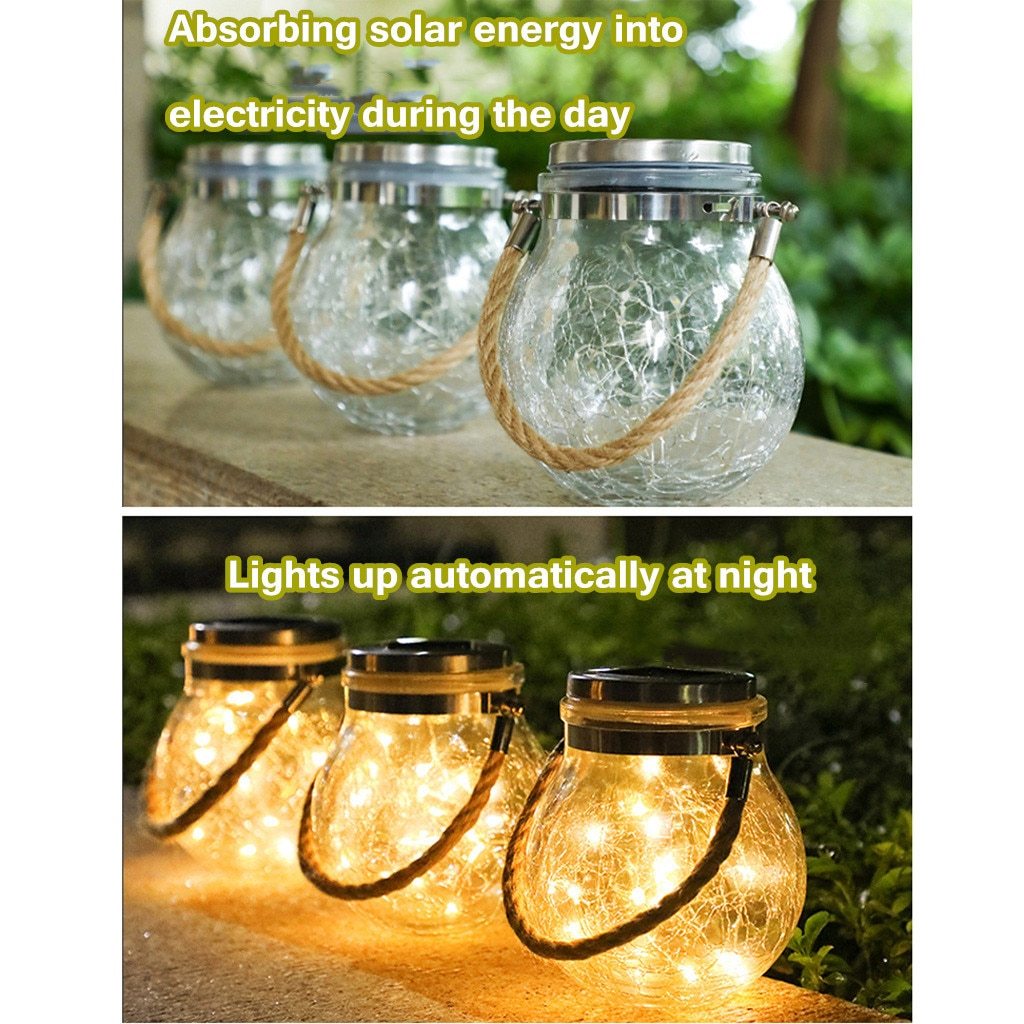 Modern Round Glass Vessel Garden Hanging Lamp