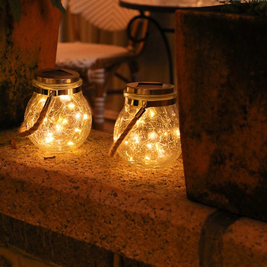 Modern Round Glass Vessel Garden Hanging Lamp