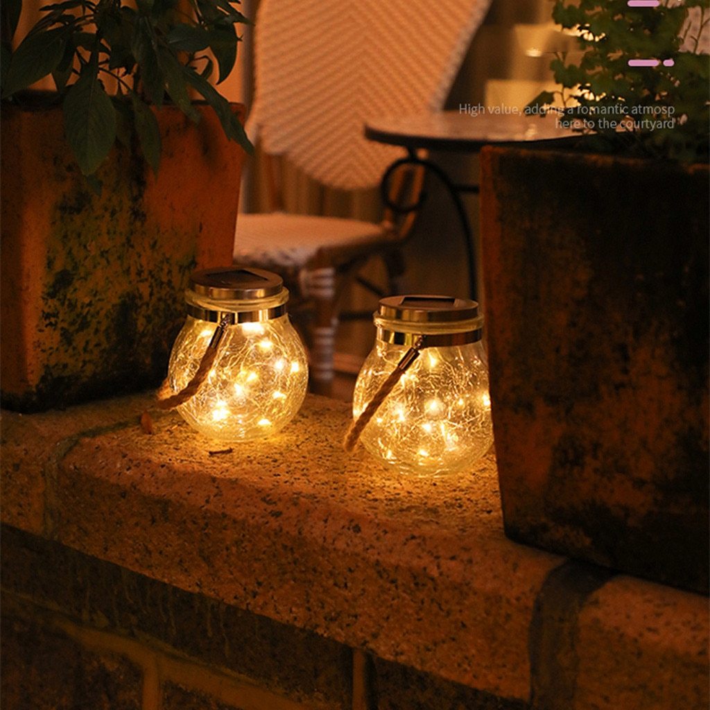 Modern Round Glass Vessel Garden Hanging Lamp