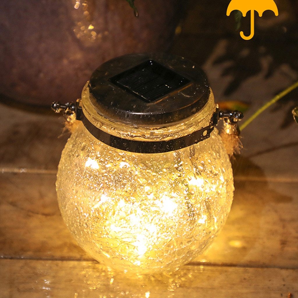 Modern Round Glass Vessel Garden Hanging Lamp