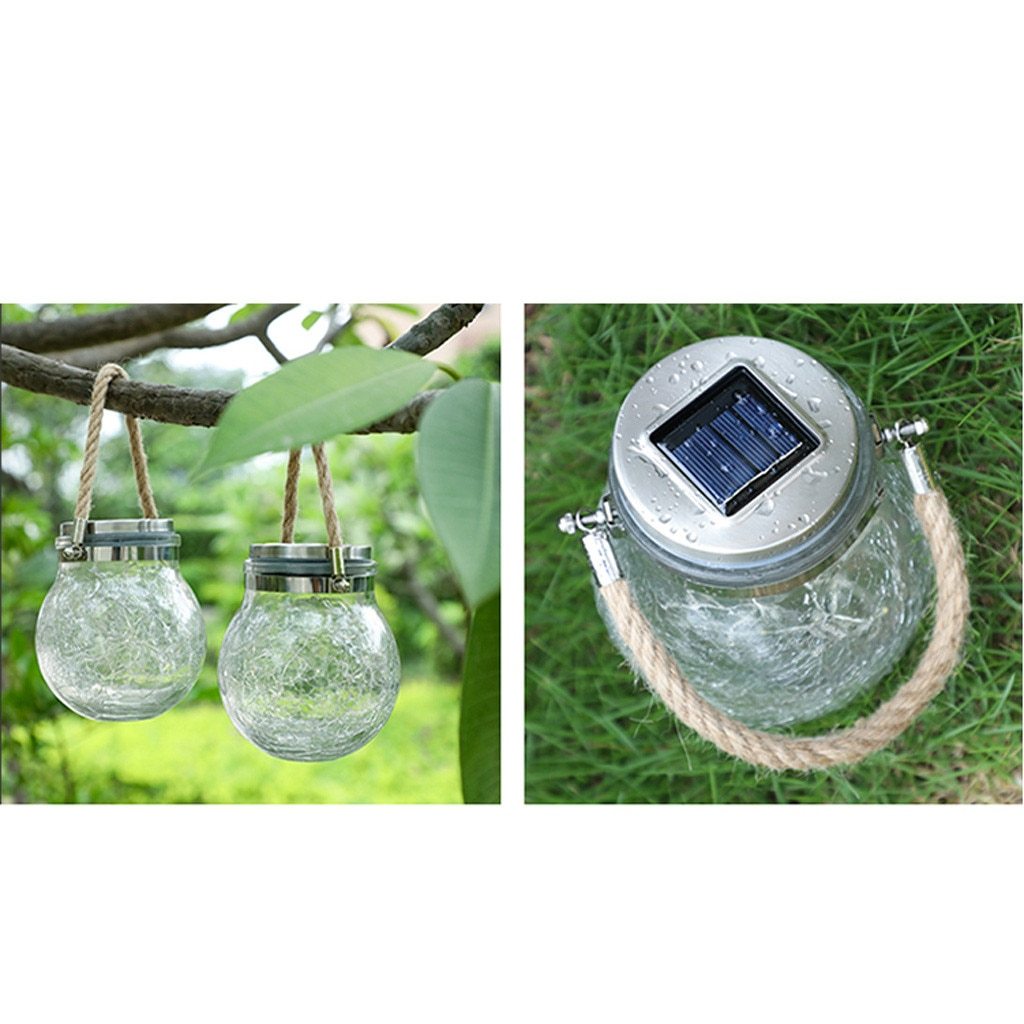 Modern Round Glass Vessel Garden Hanging Lamp