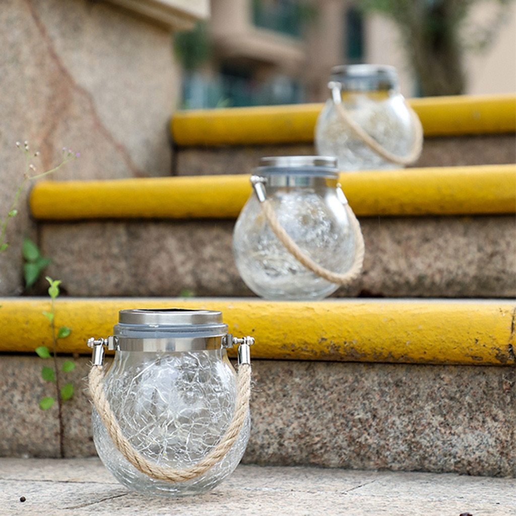 Modern Round Glass Vessel Garden Hanging Lamp