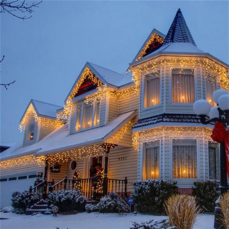 LED Outdoor Curtain String Lights