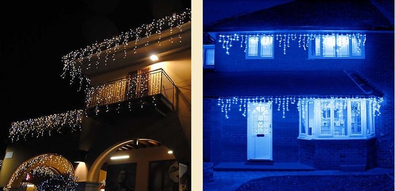 LED Outdoor Curtain String Lights