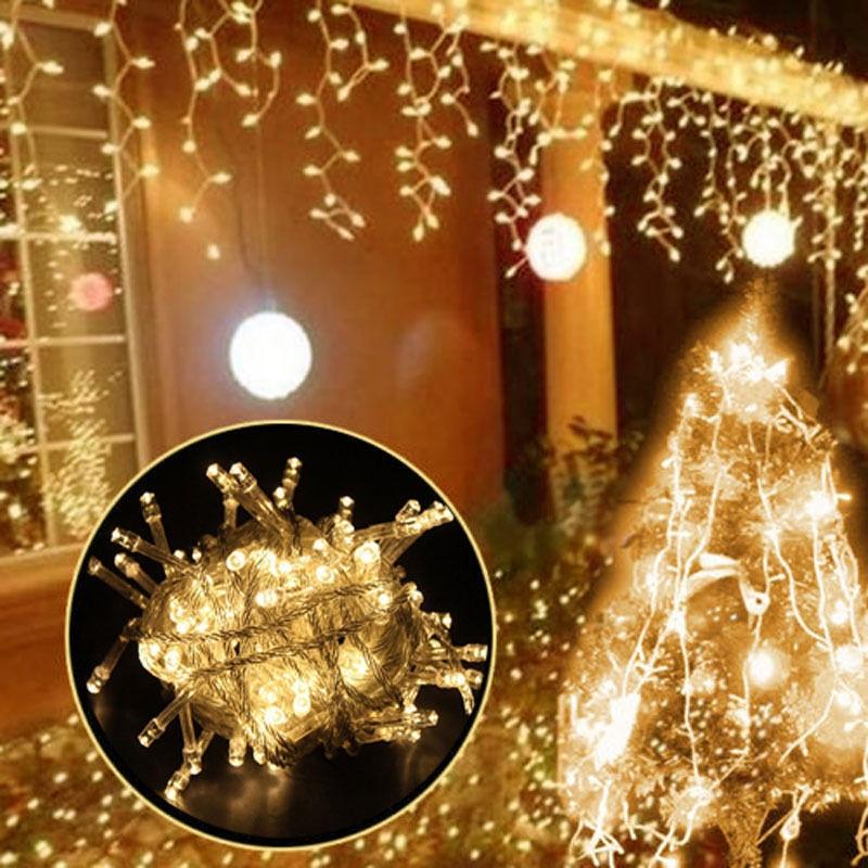 LED Outdoor Curtain String Lights