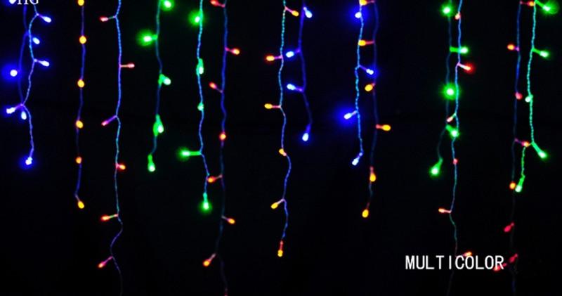 LED Outdoor Curtain String Lights
