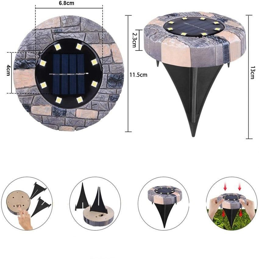 Stone Solar Path Light