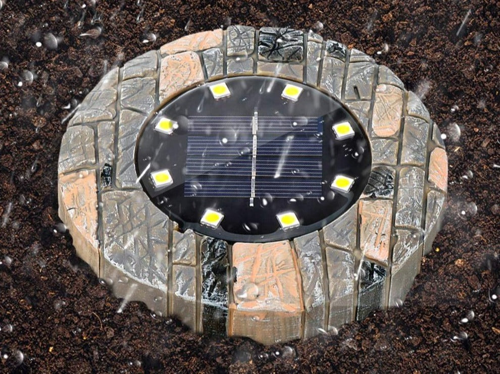 Stone Solar Path Light